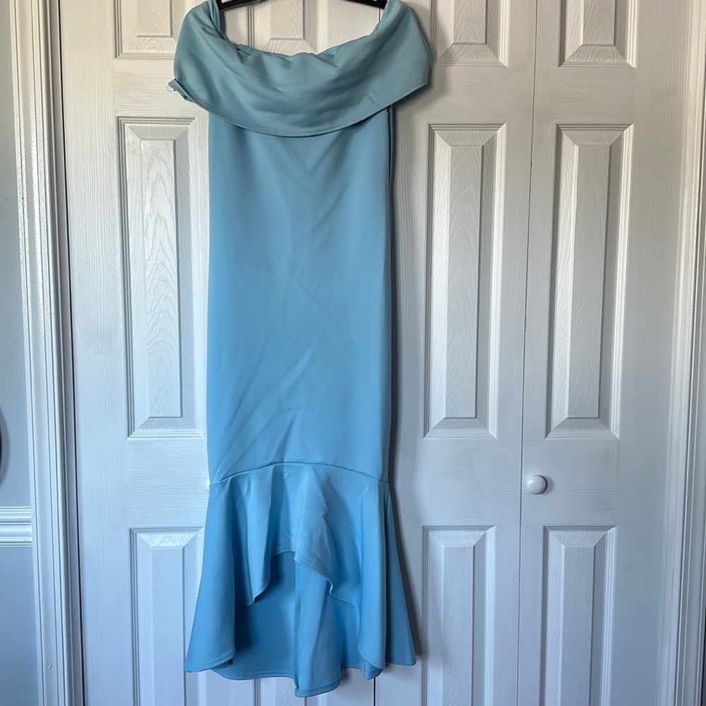 Club L size UK 12 baby blue dress
